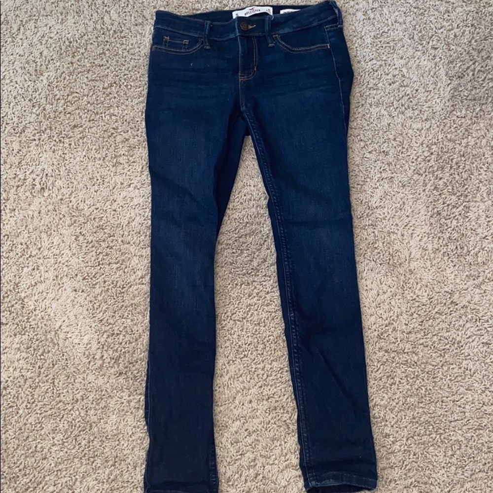 Dark Blue Denim Skinny Jeans